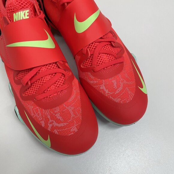 Nike Zoom Pole Vault Elite Track Shoes Men's Size 9 Coral Crimson W/spikes NEW - Picture 9 of 12